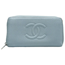 Load image into Gallery viewer, CHANEL Leather Wallet Blue