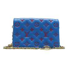 Load image into Gallery viewer, Louis Vuitton Coussin Leather Shoulder Bag Blue – Elegant Design