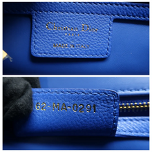 Load image into Gallery viewer, Christian Dior Dior Caro Leather Shoulder Bag Blue