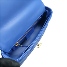 Load image into Gallery viewer, Christian Dior Dior Caro Leather Shoulder Bag Blue