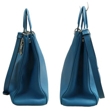 Load image into Gallery viewer, Christian Dior VIP Leather Satchel Bag Blue