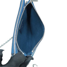 Load image into Gallery viewer, LOUIS VUITTON Double Zip Monogram Canvas Shoulder Bag Blue