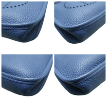 Load image into Gallery viewer, HERMES Evelyne Leather Shoulder Bag Blue
