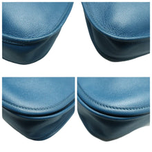 Load image into Gallery viewer, Hermes Evelyne Leather Shoulder bag Blue