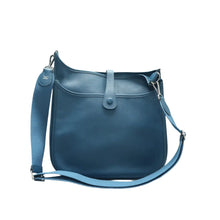 Load image into Gallery viewer, Hermes Evelyne Leather Shoulder bag Blue