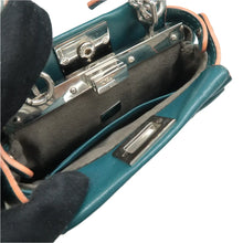 Load image into Gallery viewer, Fendi Mini Peekaboo Leather Satchel Bag Blue