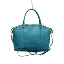 Load image into Gallery viewer, Gucci Soft Microguccissima Dome Leather Satchel Bag Blue