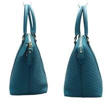 Load image into Gallery viewer, Gucci Leather Satchel Bag Blue