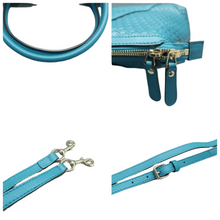 Load image into Gallery viewer, Gucci Leather Satchel Bag Blue