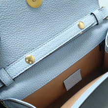Load image into Gallery viewer, GUCCI Leather Satchel Bag Blue
