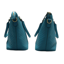 Load image into Gallery viewer, GUCCI Leather Satchel Bag Blue