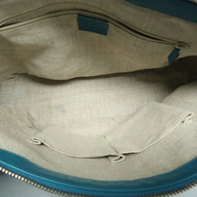 Load image into Gallery viewer, GUCCI Leather Satchel Bag Blue