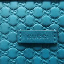 Load image into Gallery viewer, GUCCI Leather Satchel Bag Blue