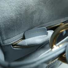 Load image into Gallery viewer, Christian Dior Lady Dior Leather Satchel Bag Blue