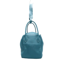 Load image into Gallery viewer, Hermes Lindy Leather Satchel Bag Blue