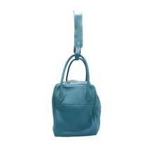 Load image into Gallery viewer, Hermes Lindy Leather Satchel Bag Blue