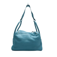 Load image into Gallery viewer, Hermes Lindy Leather Satchel Bag Blue
