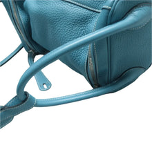Load image into Gallery viewer, Hermes Lindy Leather Satchel Bag Blue