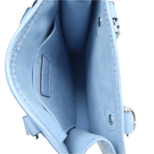 Load image into Gallery viewer, LOUIS VUITTON Sac Plat Epi Leather Satchel Bag Light Blue