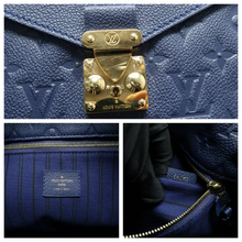 Load image into Gallery viewer, Louis Vuitton Metis Monogram Leather Satchel Bag Blue