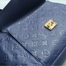 Load image into Gallery viewer, Louis Vuitton Metis Monogram Leather Satchel Bag Blue