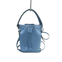 Load image into Gallery viewer, Fendi Mon Tresor Leather Satchel Bag Blue