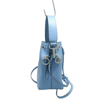 Load image into Gallery viewer, Fendi Mon Tresor Leather Satchel Bag Blue