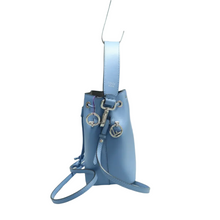 Load image into Gallery viewer, Fendi Mon Tresor Leather Satchel Bag Blue