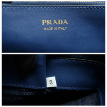 Load image into Gallery viewer, Prada Monochrome Leather Satchel Bag Blue