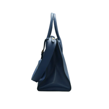 Load image into Gallery viewer, Prada Monochrome Leather Satchel Bag Blue