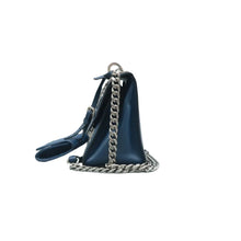 Load image into Gallery viewer, Prada Monochrome Robot Patches Envelope Flap Saffiano Cuir Calfskin Shoulder Bag Blue