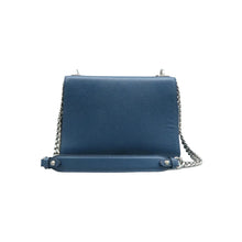 Load image into Gallery viewer, Prada Monochrome Robot Patches Envelope Flap Saffiano Cuir Calfskin Shoulder Bag Blue