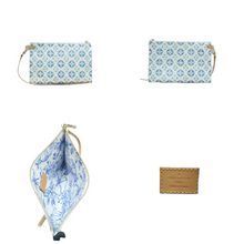 Load image into Gallery viewer, Louis Vuitton Neverfull MM W/P Monogram Canvas Shoulder Bag Blue