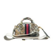 Load image into Gallery viewer, Gucci Mini Ophidia Water Flora Web GG Supreme Monogram Shoulder Bag Beige
