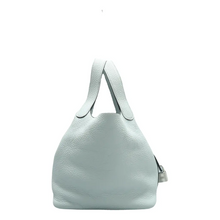 Load image into Gallery viewer, HERMES Picotin 18 Leather Tote Bag Blue