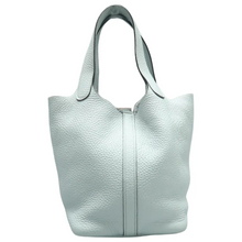 Load image into Gallery viewer, HERMES Picotin 18 Leather Tote Bag Blue