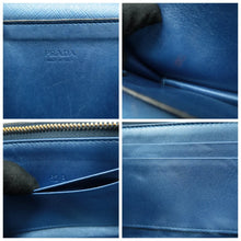 Load image into Gallery viewer, Prada Metal Oral Saffiano Leather Shoulder Bag Blue