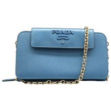 Load image into Gallery viewer, Prada Metal Oral Saffiano Leather Shoulder Bag Blue