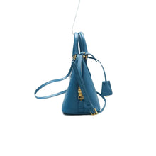 Load image into Gallery viewer, PRADA Matinee Leather Satchel Bag Blue