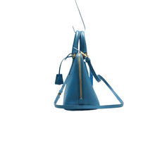 Load image into Gallery viewer, PRADA Matinee Leather Satchel Bag Blue