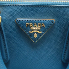 Load image into Gallery viewer, PRADA Matinee Leather Satchel Bag Blue