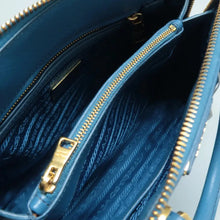 Load image into Gallery viewer, PRADA Matinee Leather Satchel Bag Blue