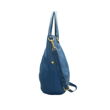 Load image into Gallery viewer, Prada Vitello Daino Leather Tote Shoulder Bag Blue