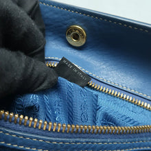 Load image into Gallery viewer, Prada Vitello Daino Leather Tote Shoulder Bag Blue