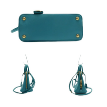 Load image into Gallery viewer, PRADA Leather Satchel Bag Blue