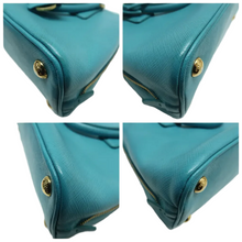 Load image into Gallery viewer, PRADA Leather Satchel Bag Blue