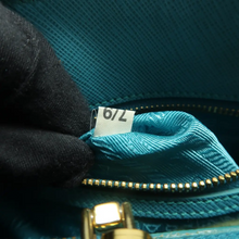 Load image into Gallery viewer, PRADA Leather Satchel Bag Blue