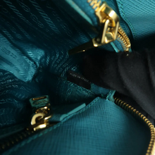 Load image into Gallery viewer, PRADA Leather Satchel Bag Blue