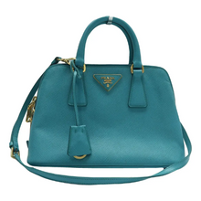 Load image into Gallery viewer, PRADA Leather Satchel Bag Blue