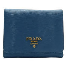 Load image into Gallery viewer, PRADA Leather Wallet for Women - Blue